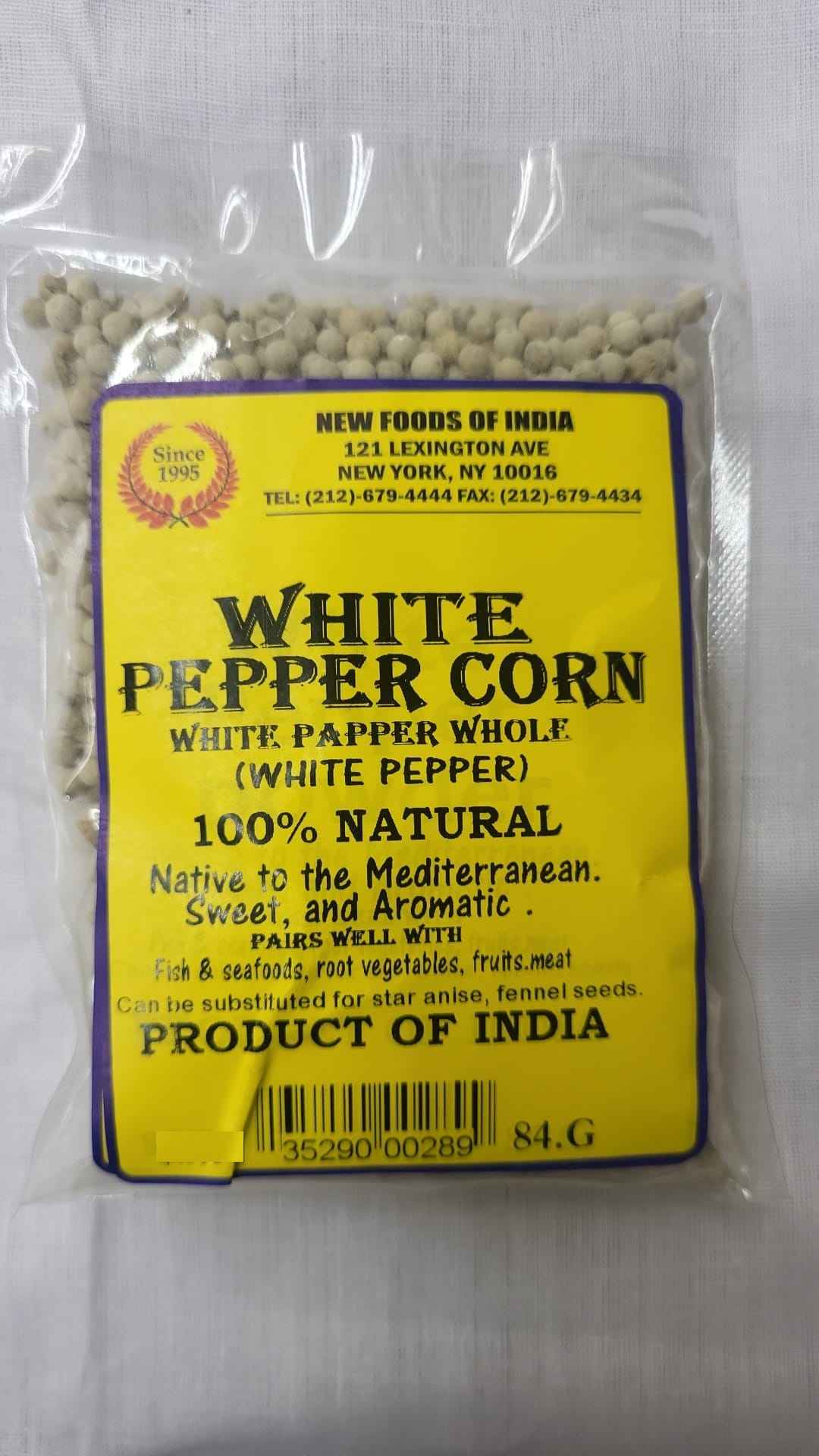 White Pepper Corn