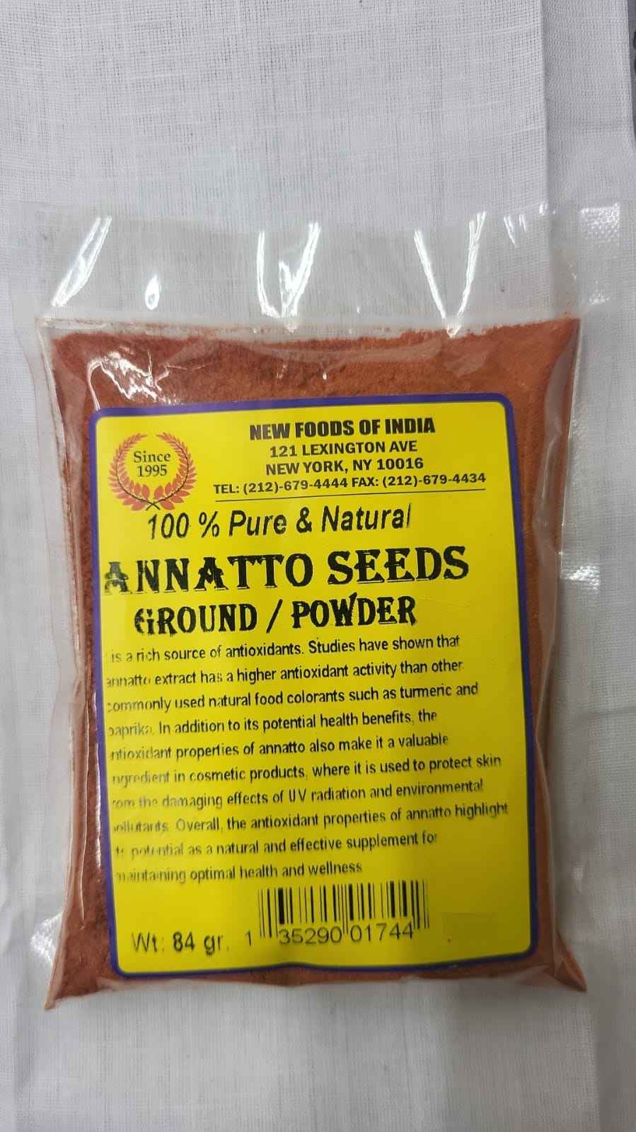 Pure And Natural Annatto Seeds Ground