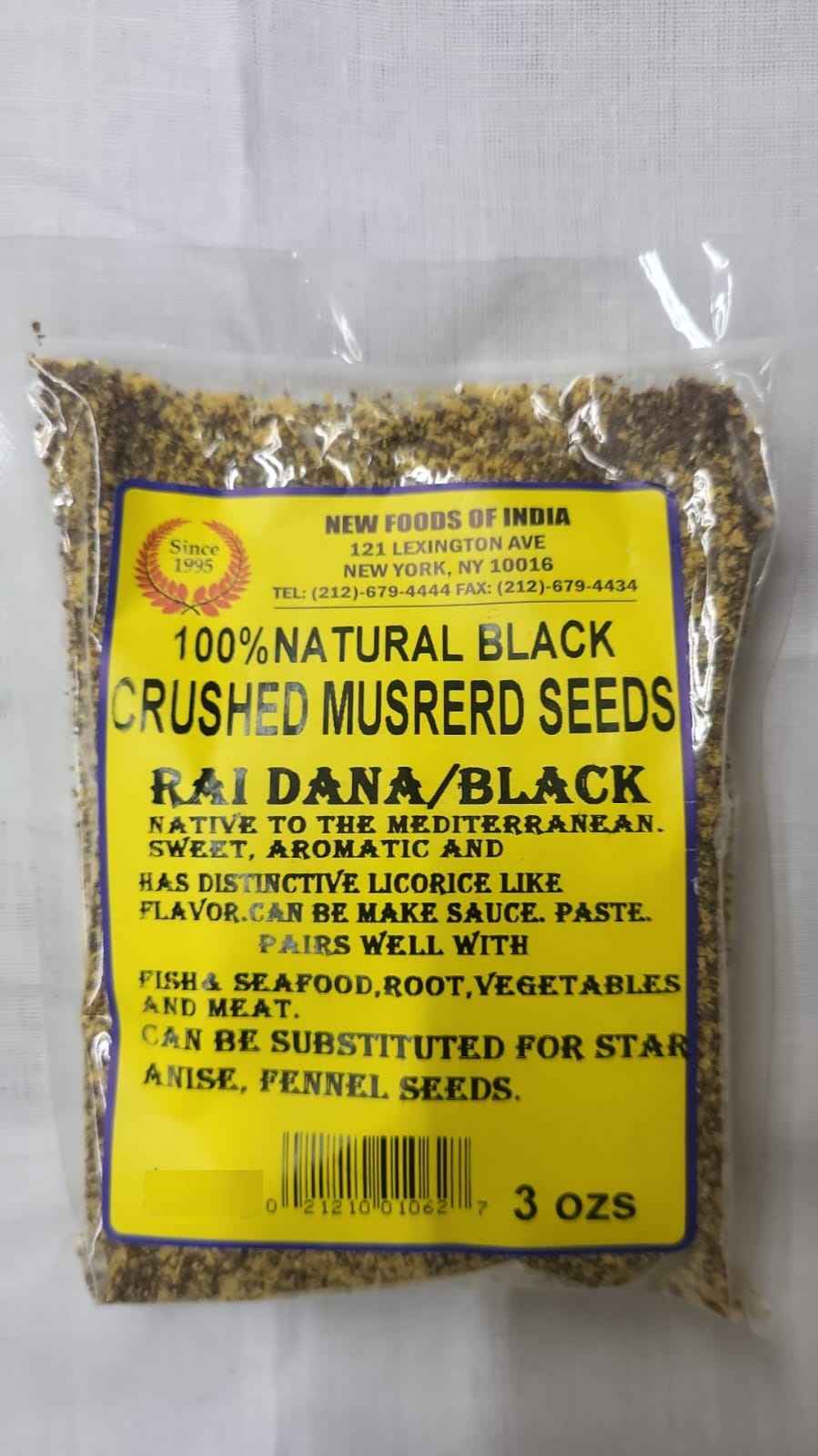 Natural Black Crushed Musturd Seed