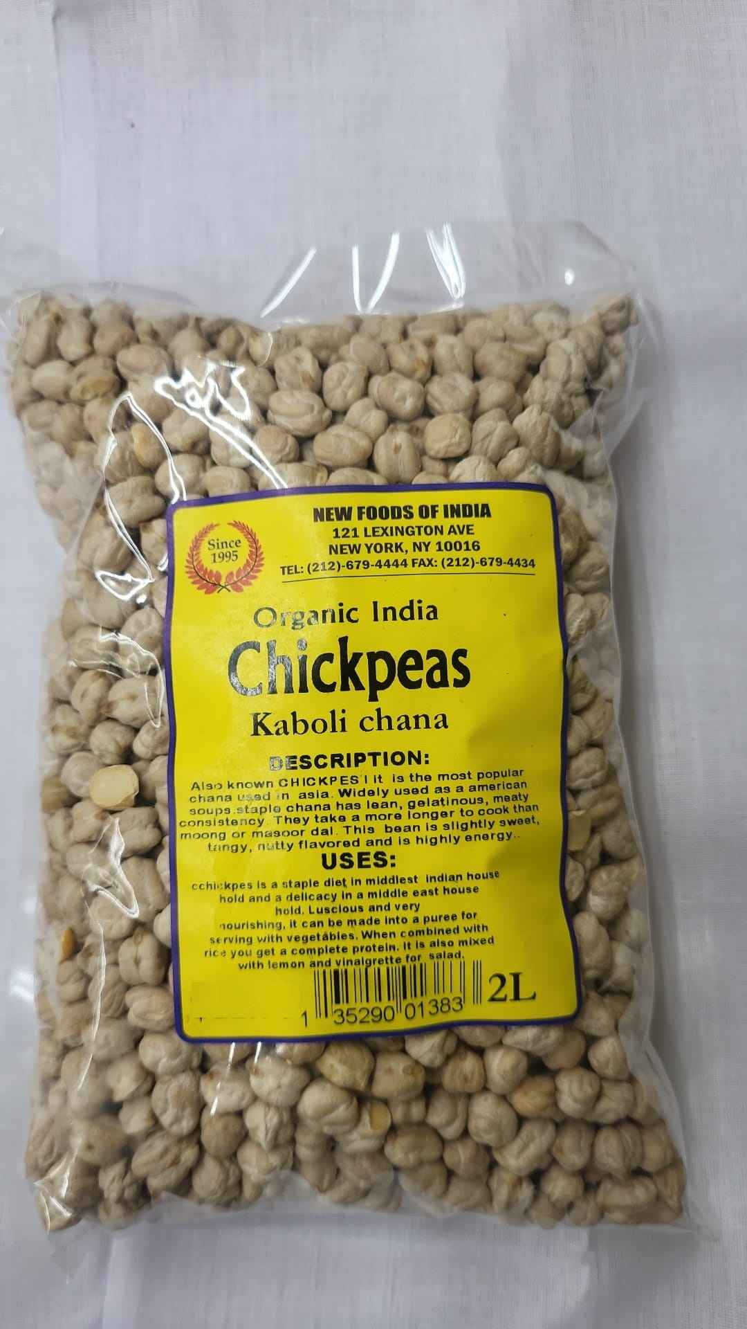 Organic India Chickpeas Kaboli Chana