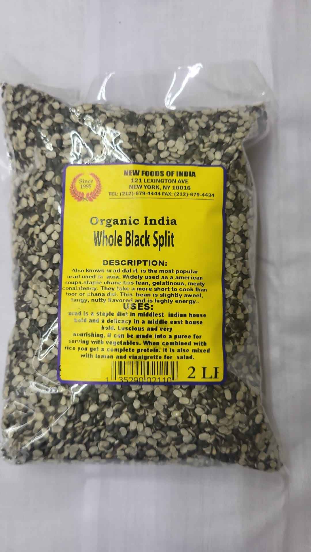 Organic India Whole Black Split