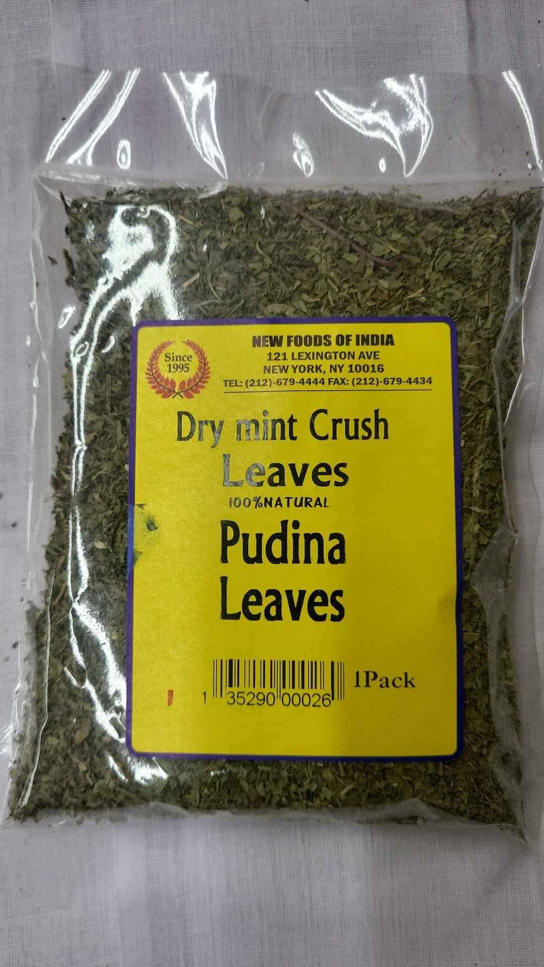 Dry Mint Crush Leaves