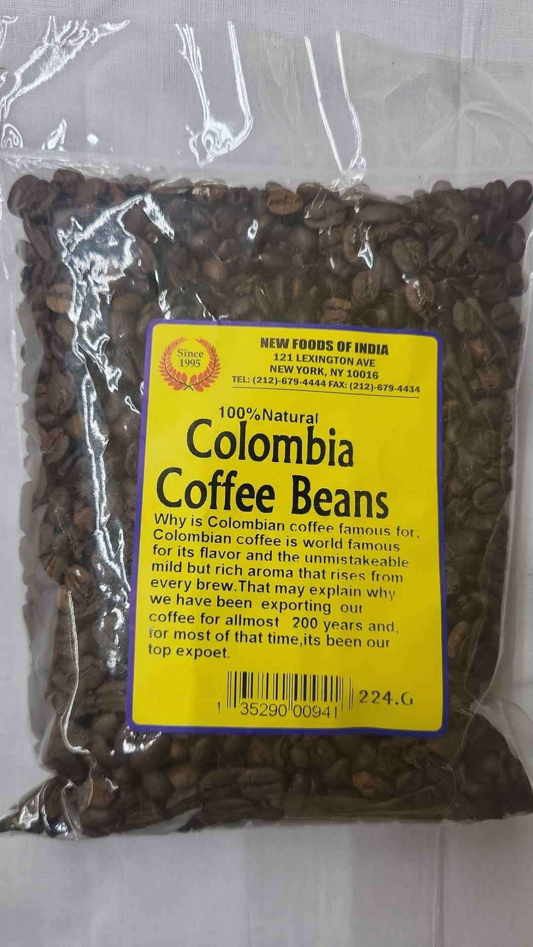 Natural Colombia Coffee Bean