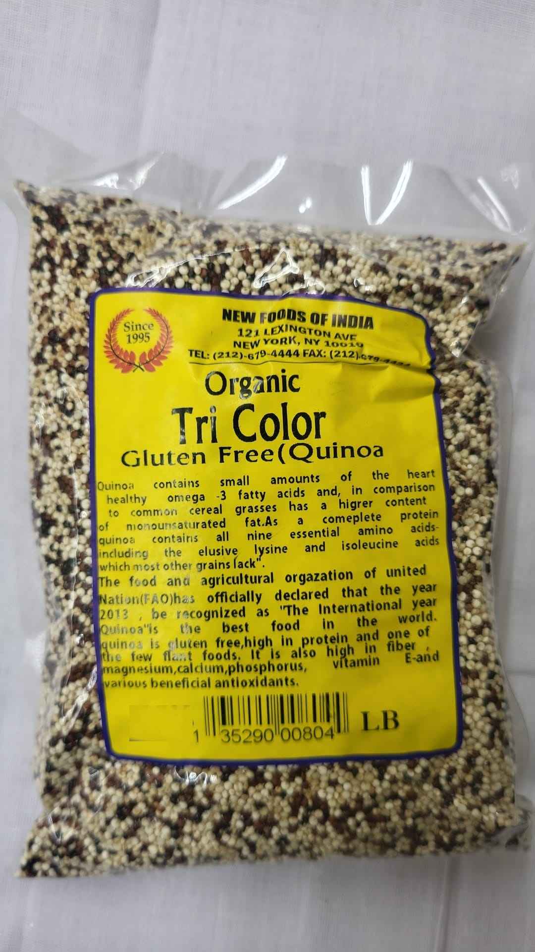 Organic Tri Color Gluten Free Quinoa