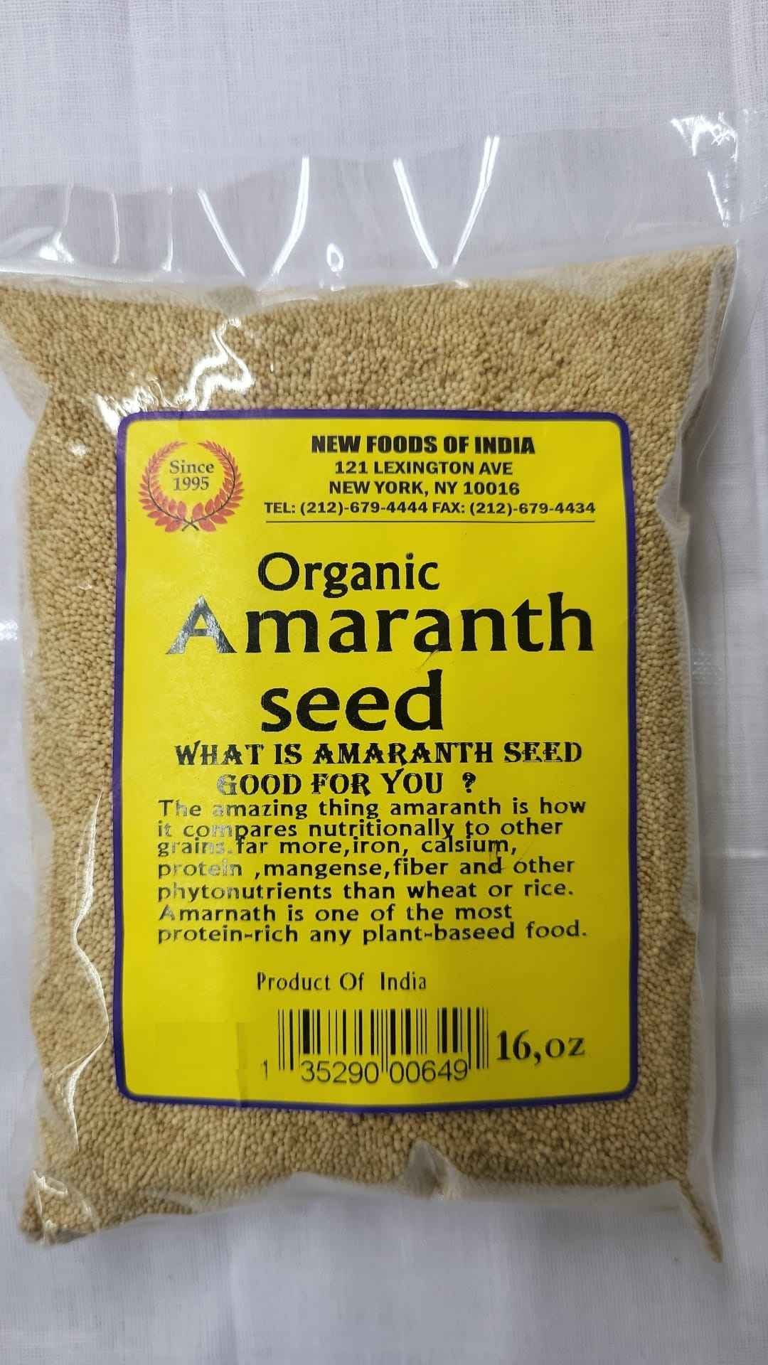 Organic Amaranth Seed