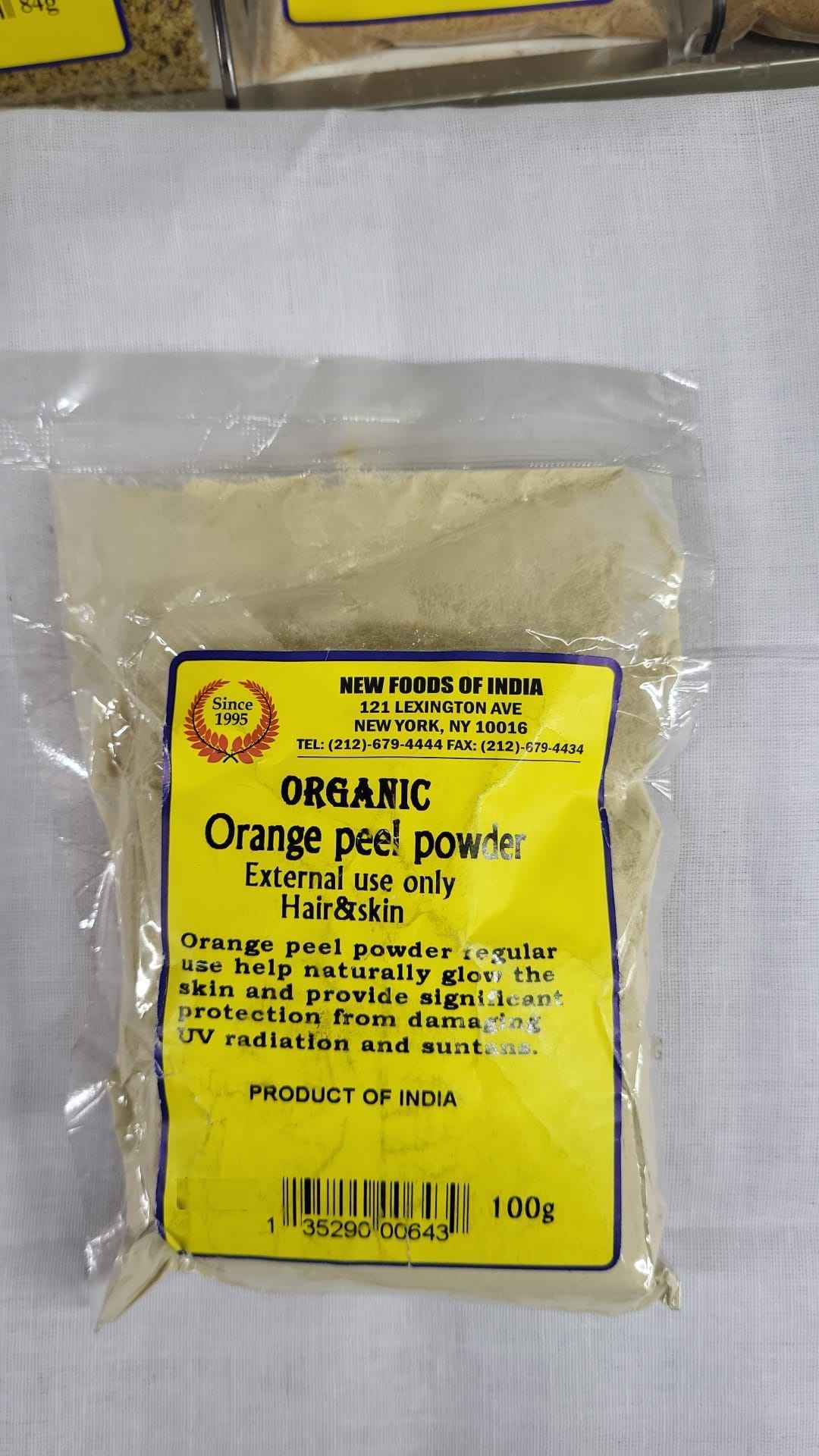 Organic Orange Peel Powder