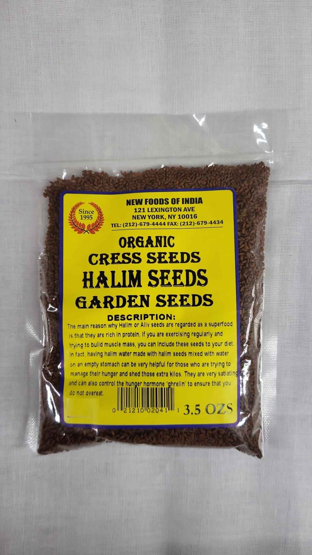 Organic Cress Seed Halim Seed