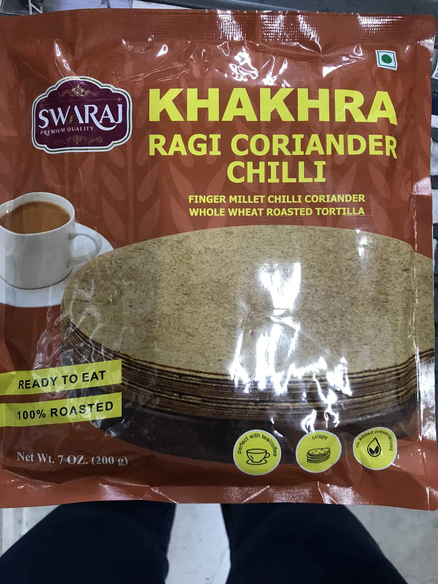 SWARAJ KHAKHARA RAGI CORIANDER CHILLI