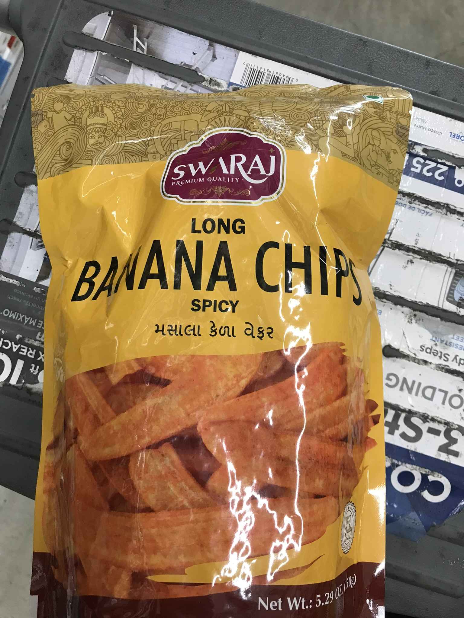 SWARAJ BANANA CHIPS SPICY LONG
