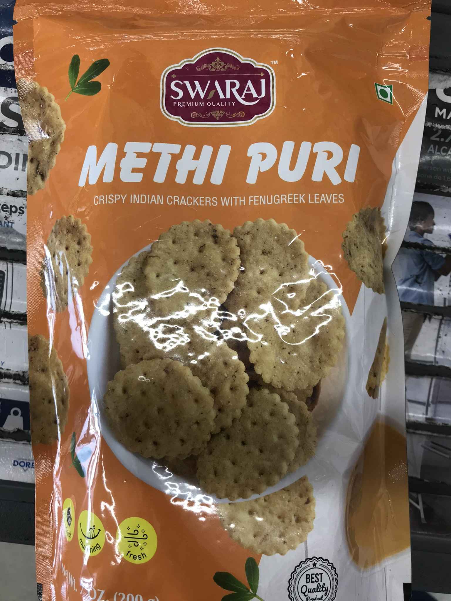 SWARAJ METHI PURI 7OZ