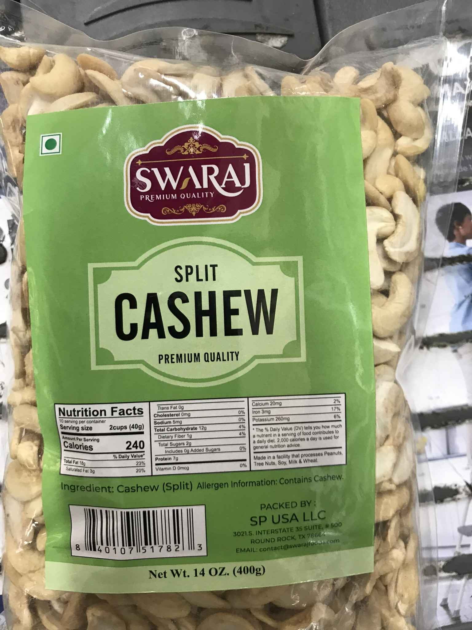 SWARAJ SPLIT CASHEW