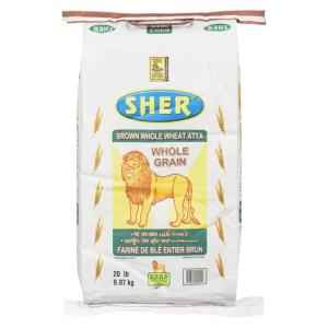 SHER BROWN WHOLE WHEAT ATTA
