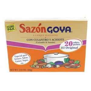 Goya Sazon With Coriander And Annatto