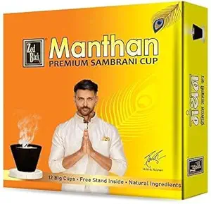 Zed Black Manthan Sambrani Cups