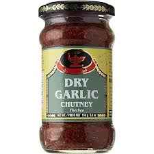 DEEP DRY GARLIC CHUTNEY IN JAR