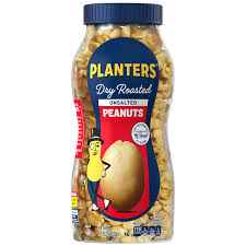 PLANTERS PEANUT DRY ROASTED UNSALTED