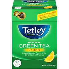 TETLEY GREEN TEA WITH LEMON