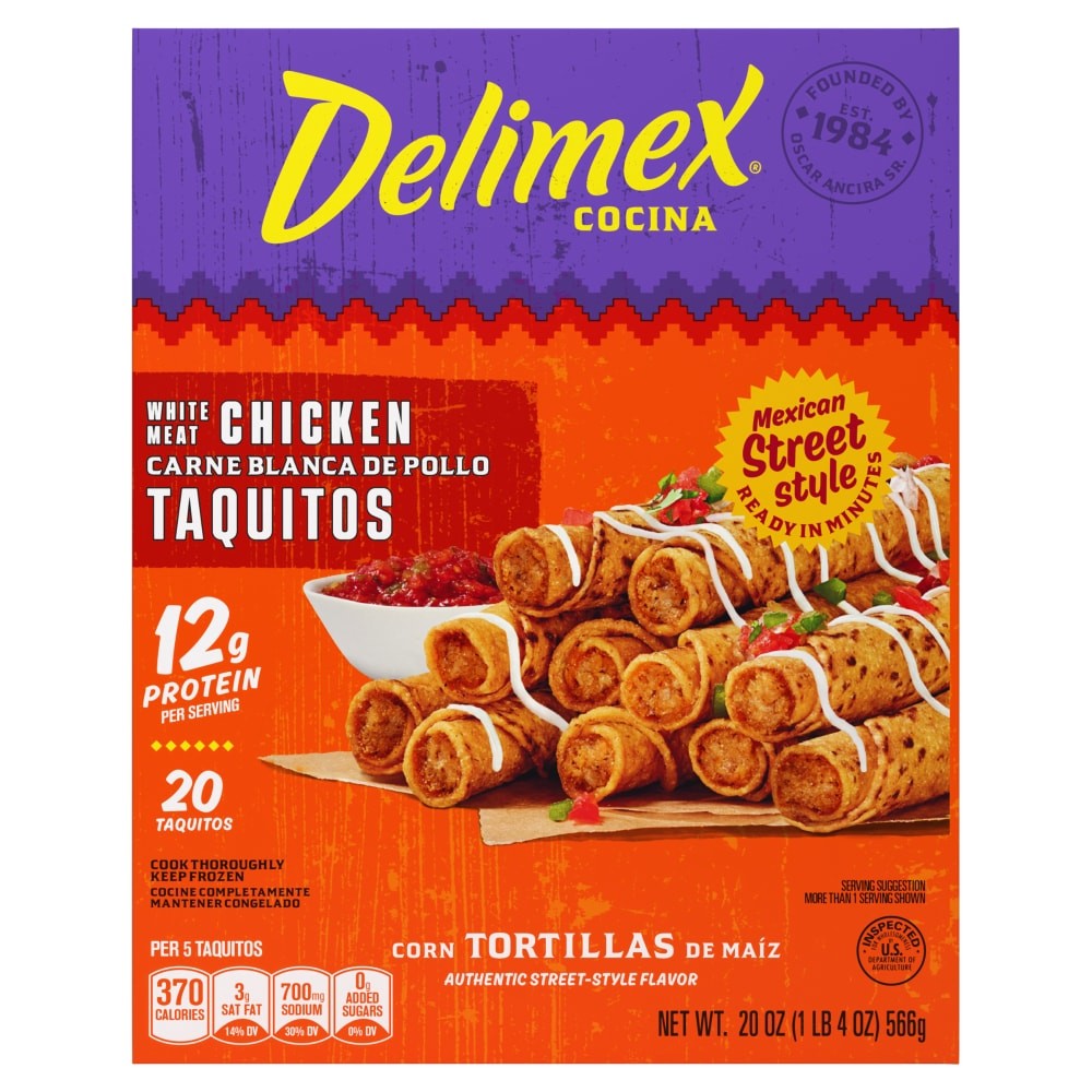 DELIMEX CHICKEN TAQUITOS                 1 OZ