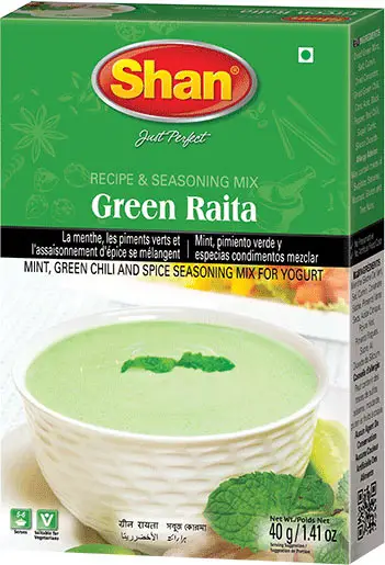 Shan Green Raita   Yogurt Seasoning Mix