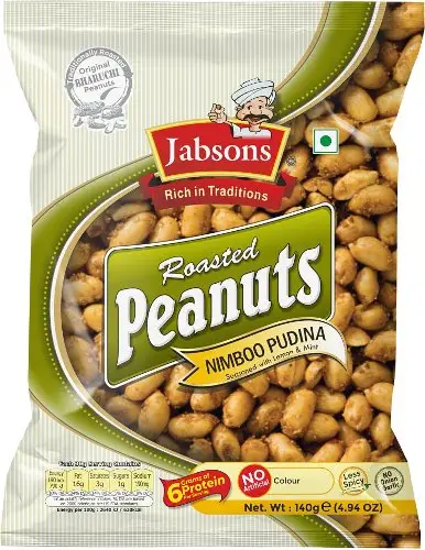 Jabsons Roasted Peanuts   Nimboo Pudina (Lemon And Mint)