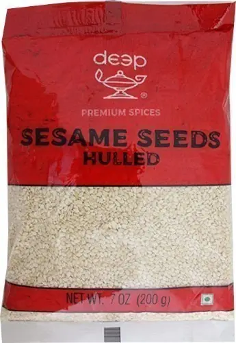 Deep Sesame Seeds   White Hulled