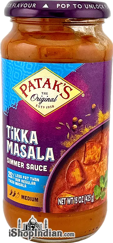 Patak's Reduced Fat Tikka Masala Simmer Sauce (Medium)