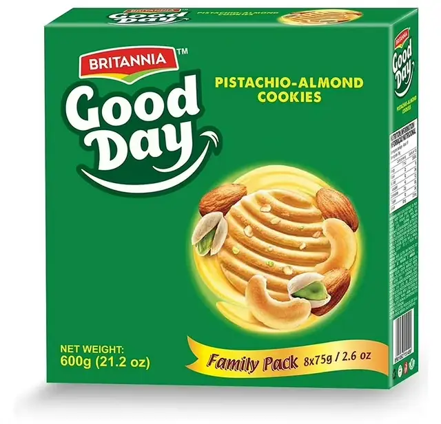Britannia Good Day Pistachio & Almond Cookies (Family Pack)