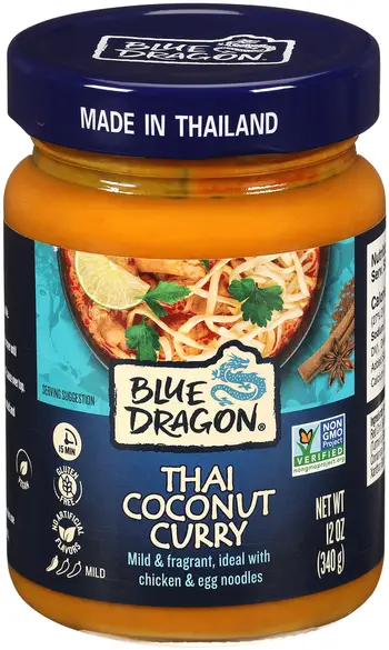Blue Dragon Thai Coconut Curry Sauce   Mild