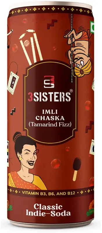 3 Sisters Classic Indie Soda   Imli Chaska (Tamarind Fizz)