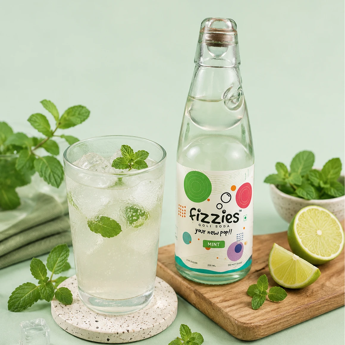 Fizzies Goli Soda Mint