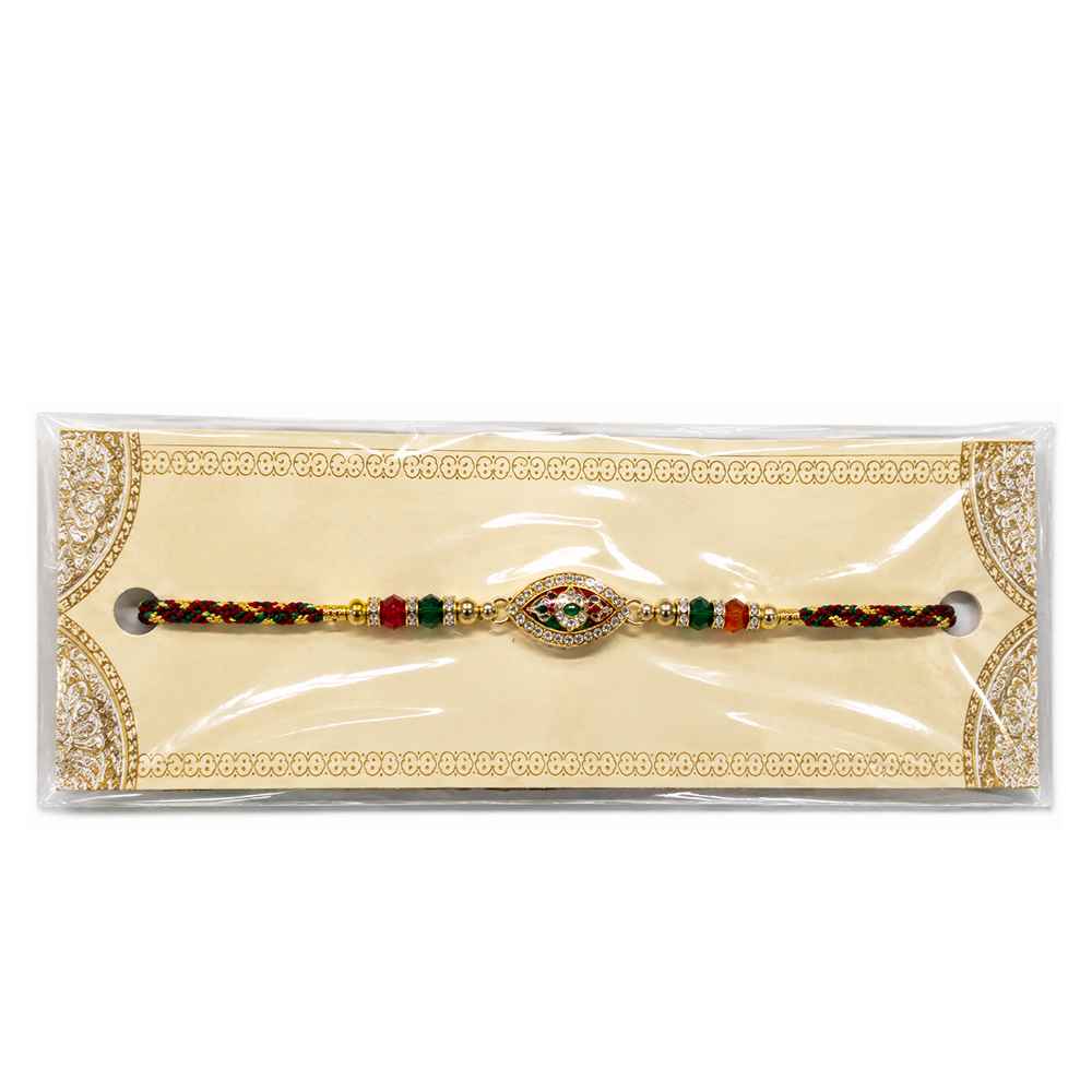 Multicolor Thread Designer Rakhi For Brother
