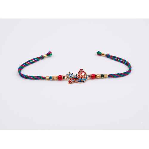 Multicolor Braided Thread Mridul Rakhi For Brother