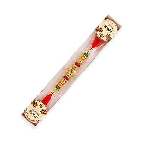 Classic Red Beaded Rakhi