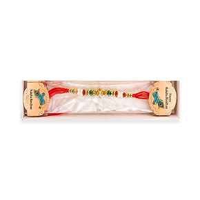 Classic Multicolor Beaded Rakhi
