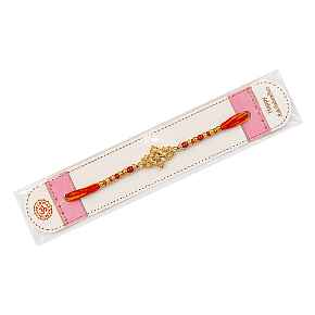 Gold Toned Beaded Rakhi