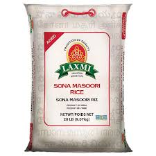 Laxmi Sona Masoori Rice 20 LBS