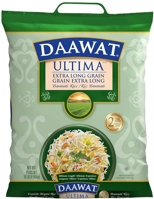 Daawat Ultima Extra Long Grain Basmati Rice 2 Years Aged