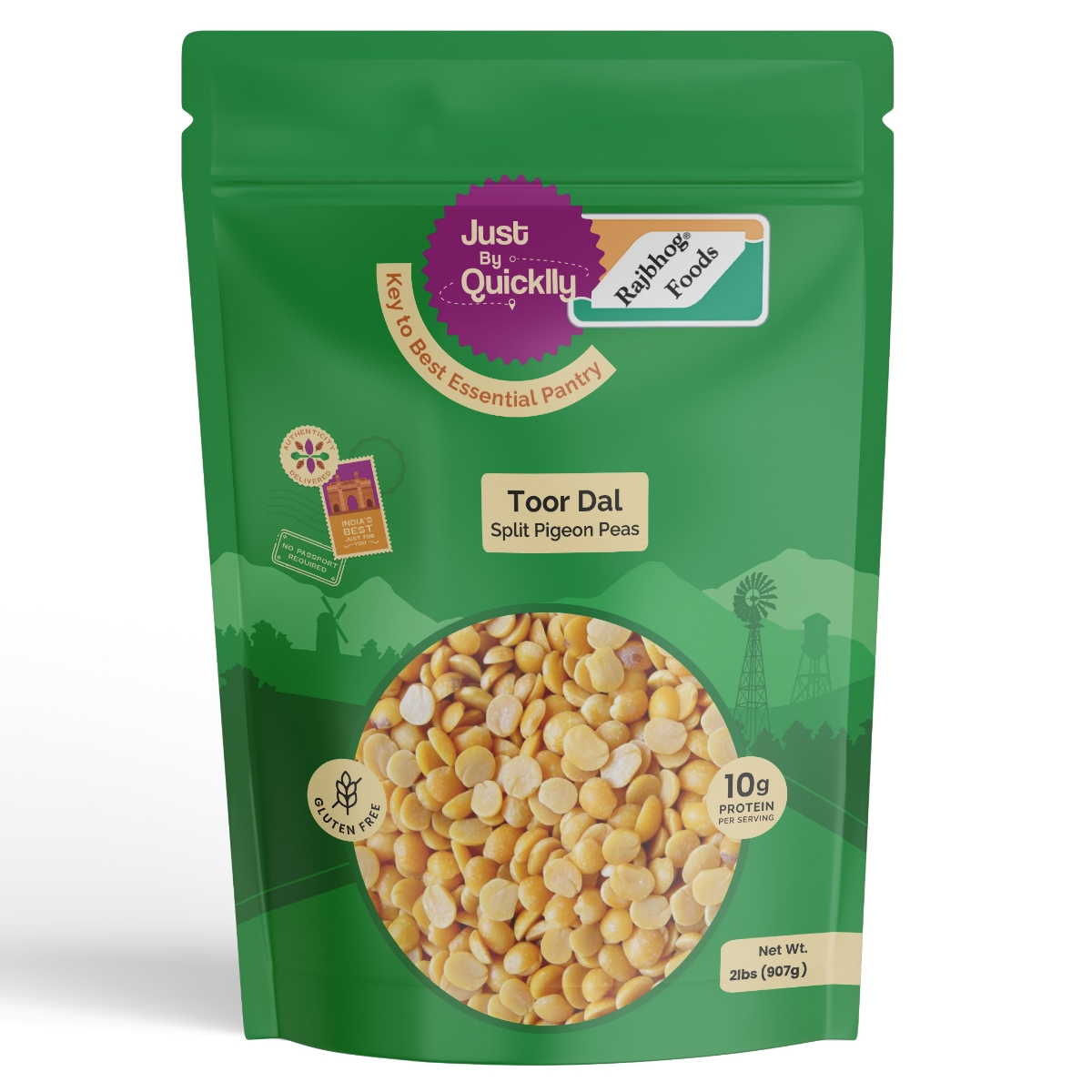 Just By Quicklly Toor Dal  2 LBS