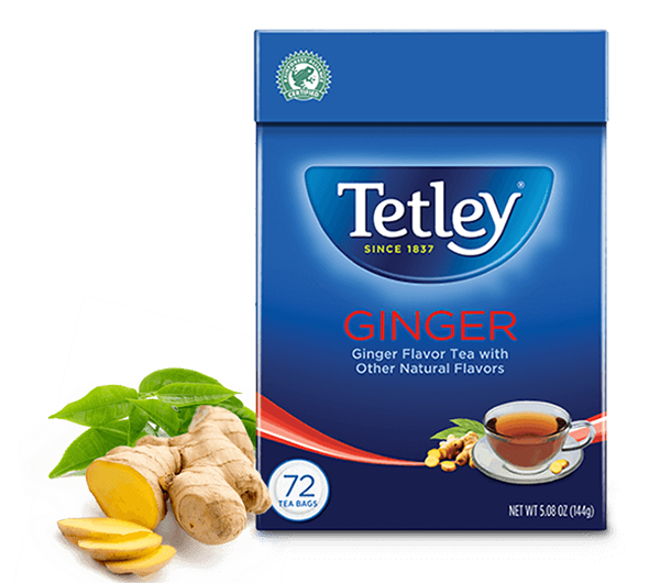 TETLEY GINGER TEA 72 BAG