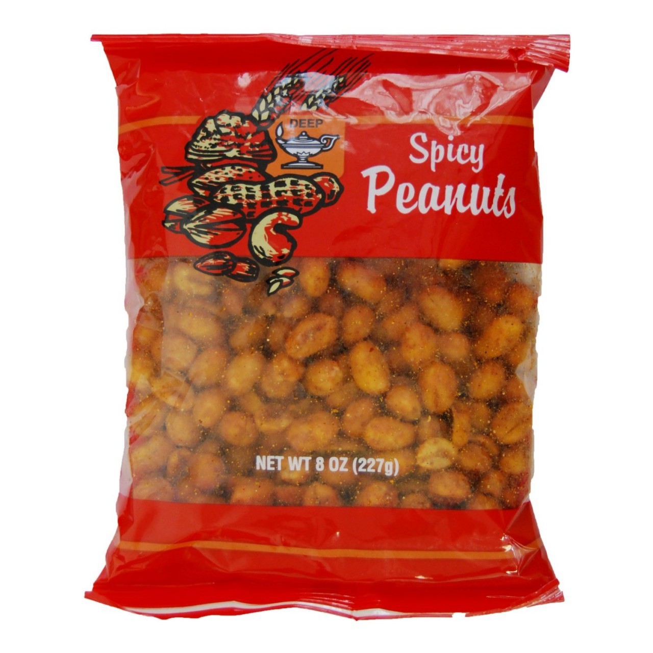 DEEP SPICY PEANUTS 8 OZ