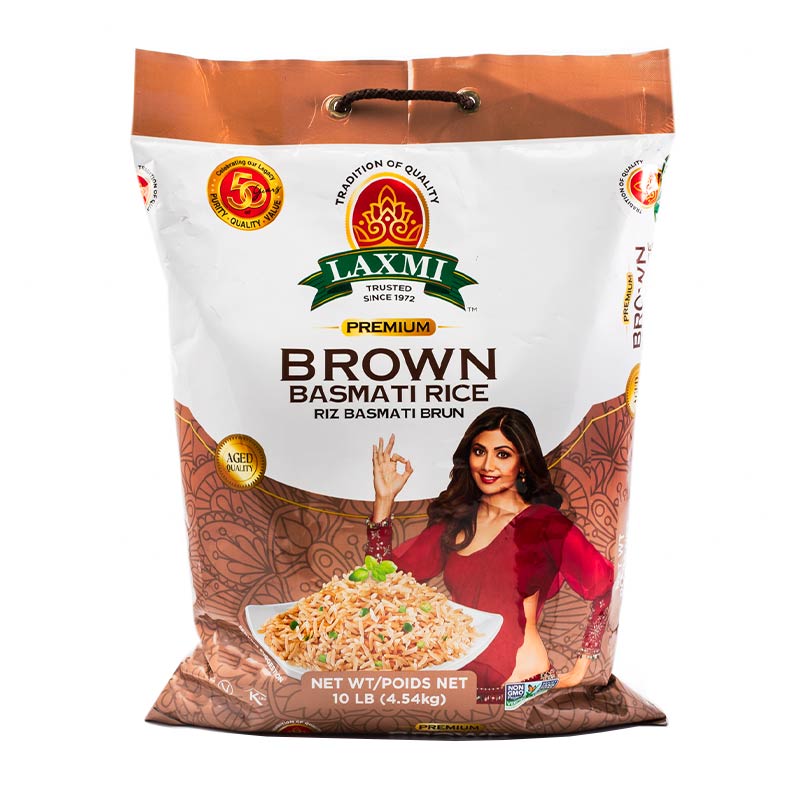 BROWN BASMATI RICE  10 LBS