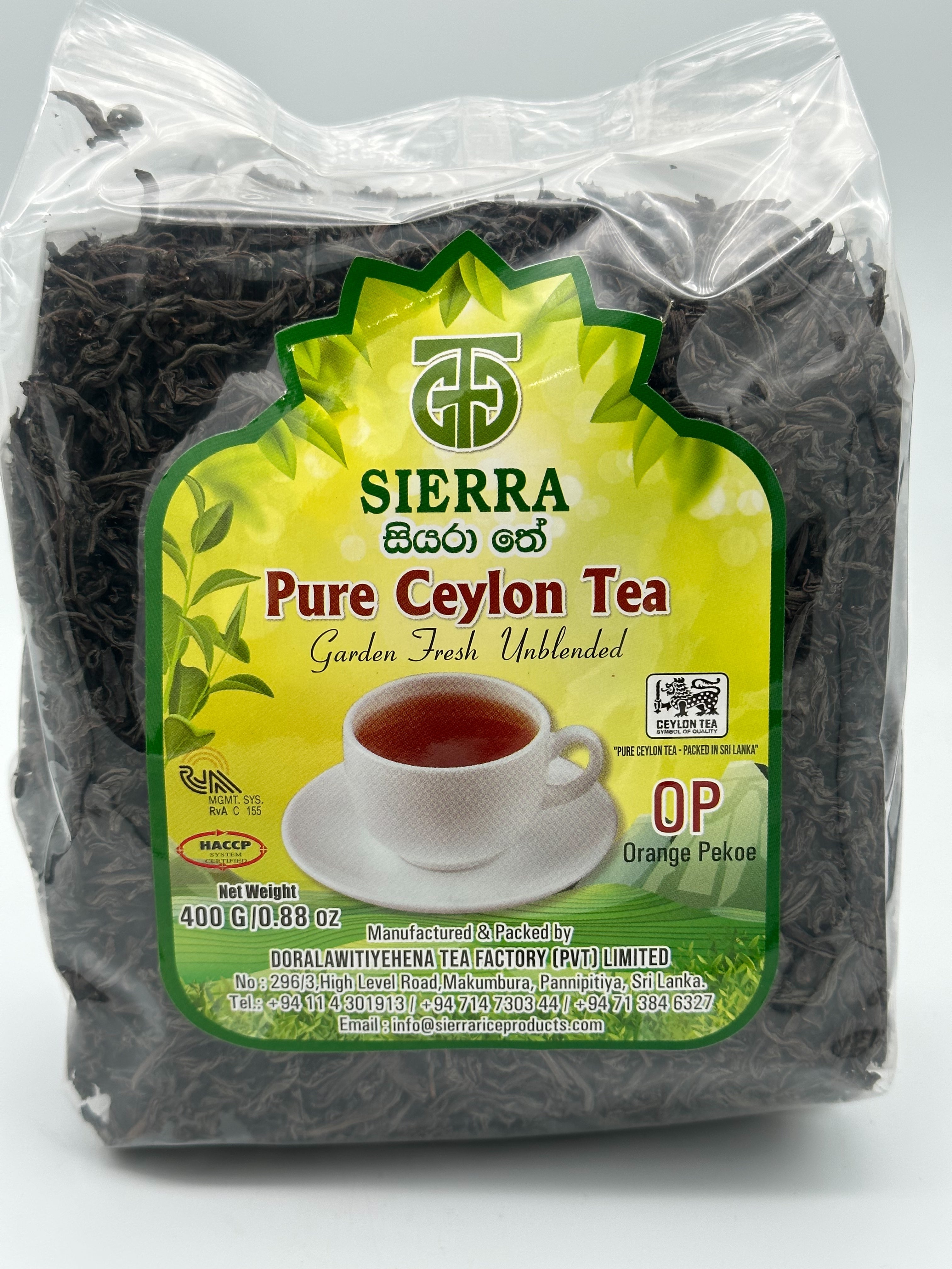 SIERRA CEYLON TEA OP 400 GM