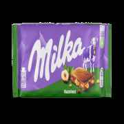 MILKA CHOC HAZELNUTS 100 GM