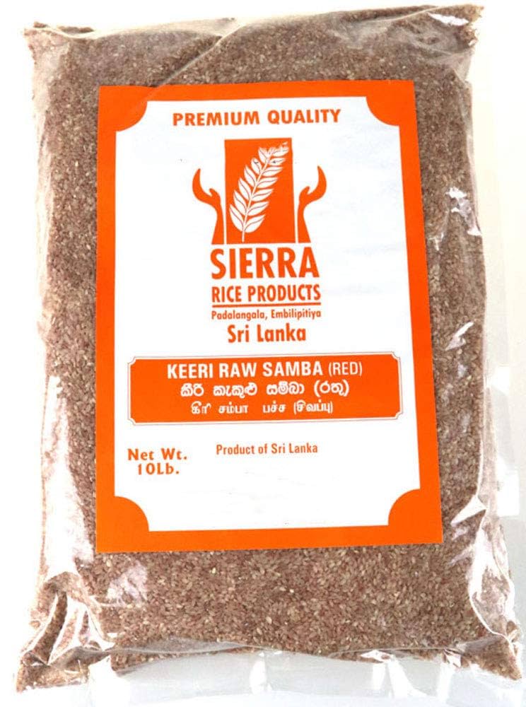 SIERRA KEERI SAMBA RAW RICE (RED) 10 LB