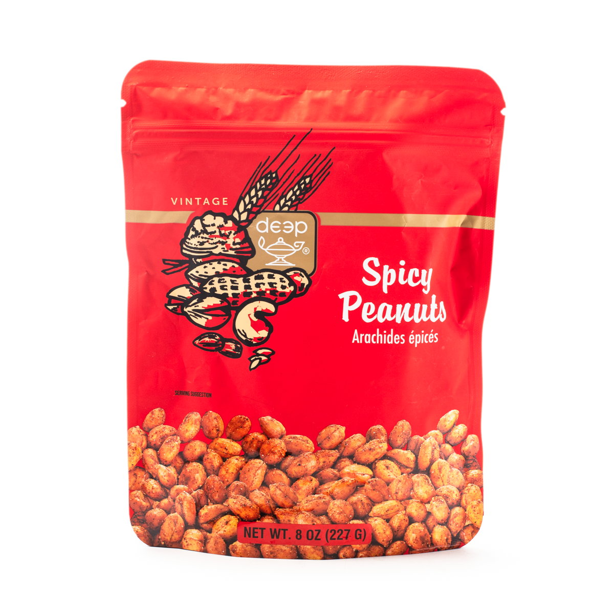 Deep Spicy Peanuts 8 OZ