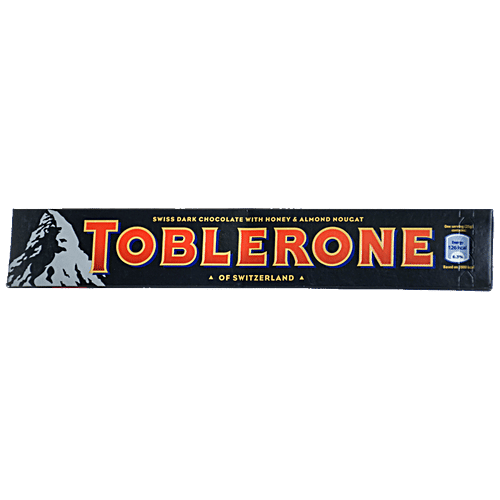 Toblerone Swiss Dark Chocolate With Honey & Almond  10.5 OZ