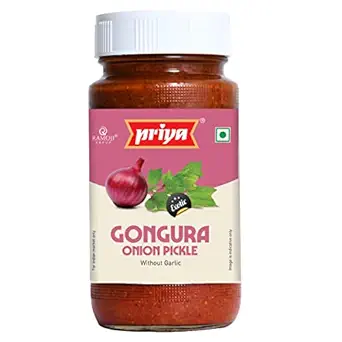 PRIYA GONGURA ONION PICKEL WITHOUT GARLIC 300 GM
