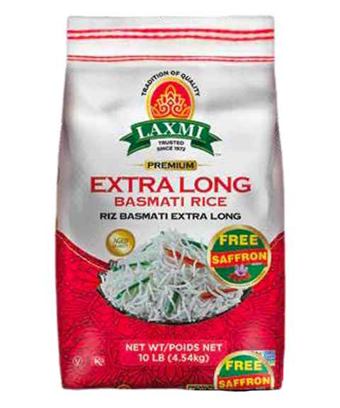 LAXMI EXTRA LONG BASMATI RICE 10 LBS