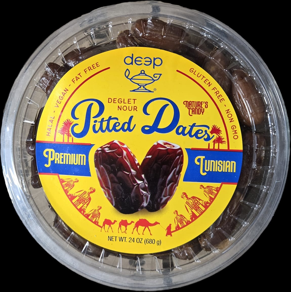 Deep Pitted Dates 24 OZ