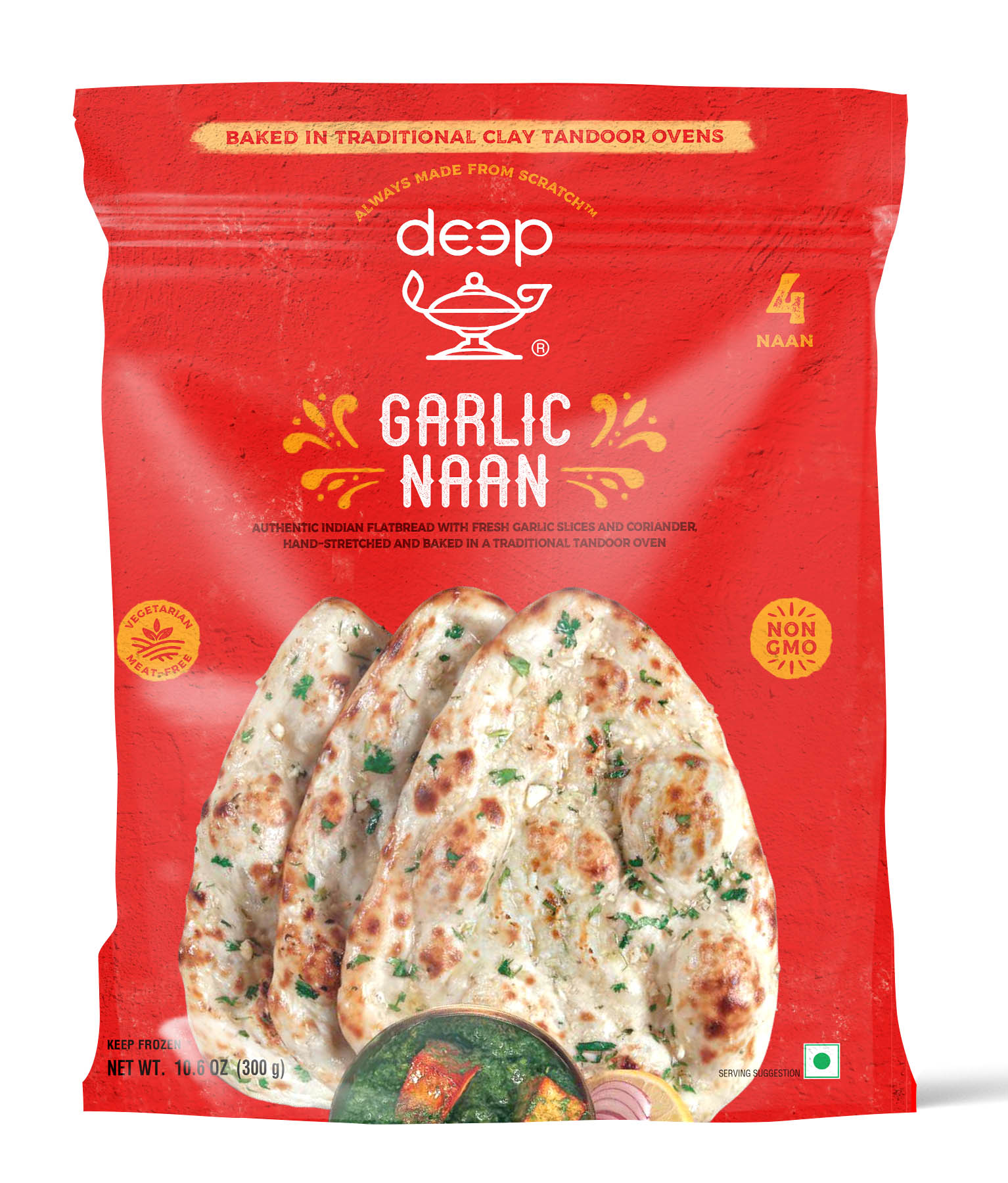 Deep   Garlic Naan  10.6 OZ